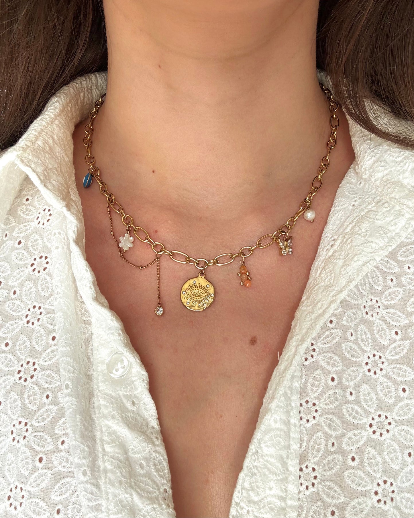 Collier breloques Zante
